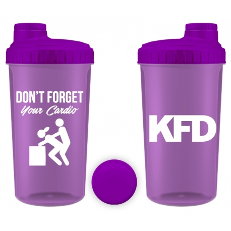 KFD Shaker PRO 700ml, violet - Dont forget your cardio